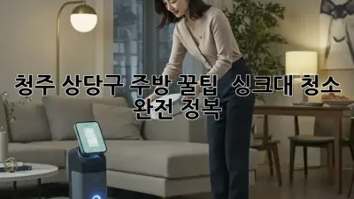 청주 상당구 주방 꿀팁 🍯 싱크대 청소 완전 정복!
